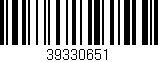 Código de barras (EAN, GTIN, SKU, ISBN): '39330651'