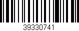 Código de barras (EAN, GTIN, SKU, ISBN): '39330741'