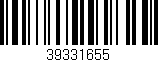 Código de barras (EAN, GTIN, SKU, ISBN): '39331655'
