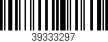 Código de barras (EAN, GTIN, SKU, ISBN): '39333297'