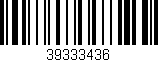 Código de barras (EAN, GTIN, SKU, ISBN): '39333436'