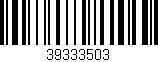 Código de barras (EAN, GTIN, SKU, ISBN): '39333503'