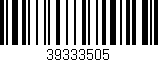 Código de barras (EAN, GTIN, SKU, ISBN): '39333505'