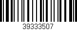 Código de barras (EAN, GTIN, SKU, ISBN): '39333507'