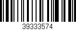 Código de barras (EAN, GTIN, SKU, ISBN): '39333574'