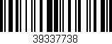Código de barras (EAN, GTIN, SKU, ISBN): '39337738'