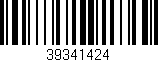 Código de barras (EAN, GTIN, SKU, ISBN): '39341424'