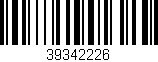 Código de barras (EAN, GTIN, SKU, ISBN): '39342226'