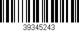 Código de barras (EAN, GTIN, SKU, ISBN): '39345243'