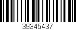 Código de barras (EAN, GTIN, SKU, ISBN): '39345437'