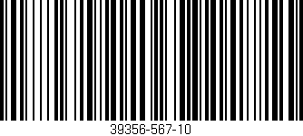 Código de barras (EAN, GTIN, SKU, ISBN): '39356-567-10'