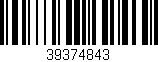 Código de barras (EAN, GTIN, SKU, ISBN): '39374843'