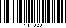 Código de barras (EAN, GTIN, SKU, ISBN): '39392.42'