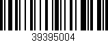 Código de barras (EAN, GTIN, SKU, ISBN): '39395004'