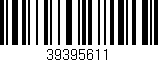 Código de barras (EAN, GTIN, SKU, ISBN): '39395611'