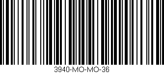 Código de barras (EAN, GTIN, SKU, ISBN): '3940-MO-MO-36'