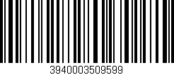 Código de barras (EAN, GTIN, SKU, ISBN): '3940003509599'
