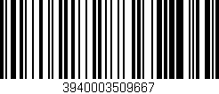 Código de barras (EAN, GTIN, SKU, ISBN): '3940003509667'