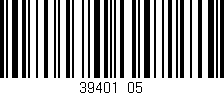 Código de barras (EAN, GTIN, SKU, ISBN): '39401/05'
