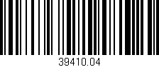 Código de barras (EAN, GTIN, SKU, ISBN): '39410.04'