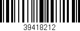 Código de barras (EAN, GTIN, SKU, ISBN): '39418212'