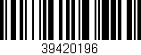 Código de barras (EAN, GTIN, SKU, ISBN): '39420196'