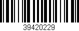 Código de barras (EAN, GTIN, SKU, ISBN): '39420229'