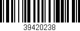 Código de barras (EAN, GTIN, SKU, ISBN): '39420238'