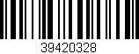 Código de barras (EAN, GTIN, SKU, ISBN): '39420328'