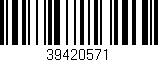 Código de barras (EAN, GTIN, SKU, ISBN): '39420571'