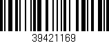 Código de barras (EAN, GTIN, SKU, ISBN): '39421169'