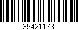 Código de barras (EAN, GTIN, SKU, ISBN): '39421173'