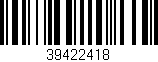 Código de barras (EAN, GTIN, SKU, ISBN): '39422418'