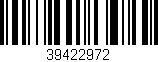 Código de barras (EAN, GTIN, SKU, ISBN): '39422972'