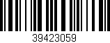 Código de barras (EAN, GTIN, SKU, ISBN): '39423059'