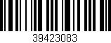 Código de barras (EAN, GTIN, SKU, ISBN): '39423083'