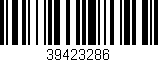 Código de barras (EAN, GTIN, SKU, ISBN): '39423286'