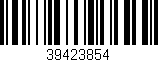 Código de barras (EAN, GTIN, SKU, ISBN): '39423854'