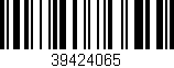 Código de barras (EAN, GTIN, SKU, ISBN): '39424065'