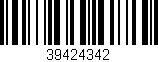 Código de barras (EAN, GTIN, SKU, ISBN): '39424342'