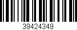 Código de barras (EAN, GTIN, SKU, ISBN): '39424349'