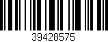 Código de barras (EAN, GTIN, SKU, ISBN): '39428575'