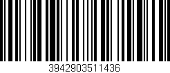 Código de barras (EAN, GTIN, SKU, ISBN): '3942903511436'