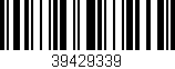 Código de barras (EAN, GTIN, SKU, ISBN): '39429339'