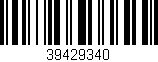 Código de barras (EAN, GTIN, SKU, ISBN): '39429340'
