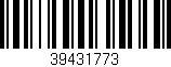 Código de barras (EAN, GTIN, SKU, ISBN): '39431773'