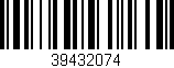 Código de barras (EAN, GTIN, SKU, ISBN): '39432074'