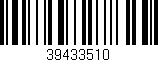 Código de barras (EAN, GTIN, SKU, ISBN): '39433510'