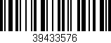 Código de barras (EAN, GTIN, SKU, ISBN): '39433576'