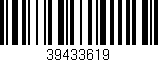 Código de barras (EAN, GTIN, SKU, ISBN): '39433619'